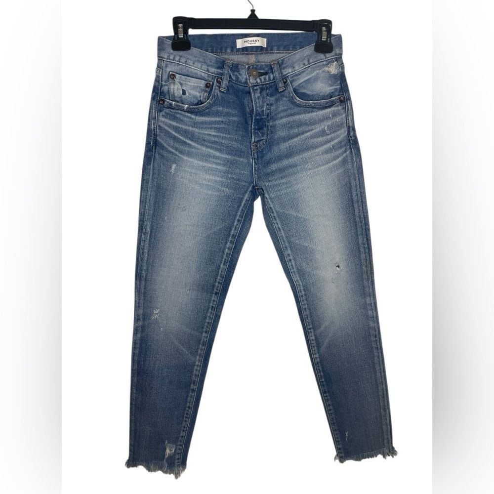 Moussy Vintage Skinny Raw Hem Ankle Jeans Sz. 25”